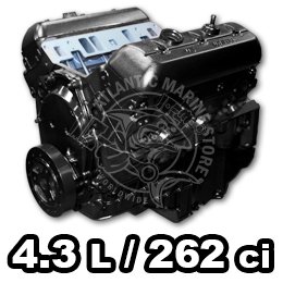 4.3 L 262 CID - Base Model - Inboard Engine - Remanufactured
