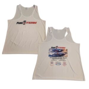 Fuel 1 Team Performance Tank Top – Dry-Fit (White/Black)