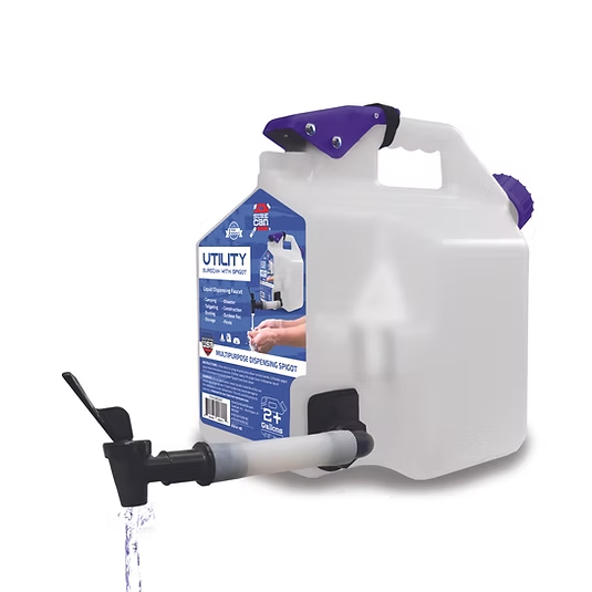 2+ Gallon Utility Surecan W/ Spigot