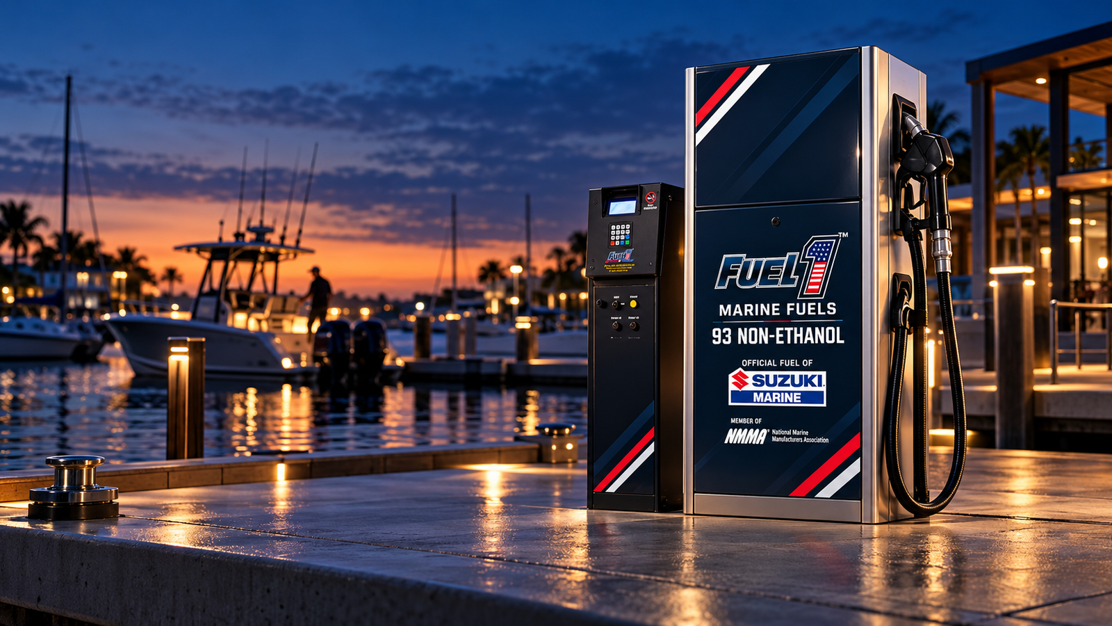 Fuel 1 dispenser at a marina