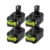 4 Pack Ryobi 18V ONE+ 4.0Ah Battery Replacement | P108 P106 Compatible