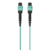Belkin MTP to MTP 40GB OM3 Fiber Optic Cable – Aqua, 50/125 Multimode