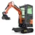 AX-12C | 13.5 HP B&S Engine Mini Excavator with Enclosed Cab