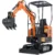 AX-16S | 23 HP B&S Engine Mini Excavator with Retractable Undercarriage