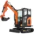 AY-25J 25 HP Perkins Diesel 2.5 Ton Mini Excavator – Swing Boom, Adjustable Speed