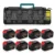 DeWalt 20V 9.0Ah Battery Replacement (8 Pack) with DCB104 4-Port Fast Charger