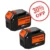 DeWalt 2-Pack 9.0Ah 20V Max Li-ion Replacement Battery | DCB200, DCB204, DCB206, DCB205-2 Compatible