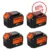 DeWalt 20V Max 9.0Ah Battery Replacement (4-Pack) | DCB200, DCB204, DCB206, DCB205-2 Compatible