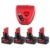 Milwaukee M12 12.0Ah Lithium-Ion Battery 4-Pack with N12 Charger Replacement