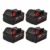 Milwaukee M18 18V 5.0Ah Battery 4-Pack | High Output Lithium-Ion