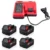 Milwaukee M18 XC Battery 4.0Ah 4-Pack with Rapid Charger