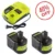 Ryobi 18V 9.0Ah Battery 2-Pack with Charger, Replacement for Ryobi ONE+ P117 P108 P104