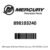 Mercury – Float bowl – 898103240