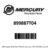 Mercury – Key switch kit – 899887T04