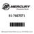 Mercury – Tester-electrode – 91-76675T1